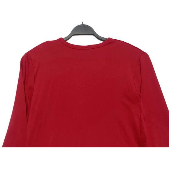 Trilogy by Morning Sun Top Size Extra Large Red With White Snowmen Accent - Picture 4 of 7